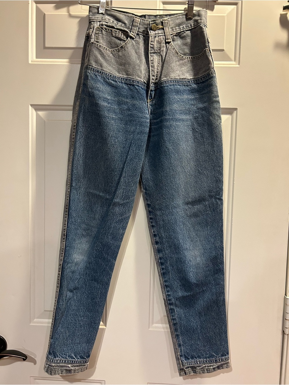 Vintage 80s/90s Gasoline Paris Two-Tone High Waist Mom Jeans Made in USA